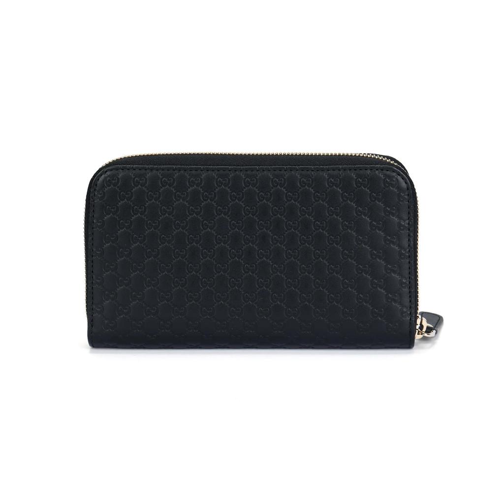 GUCCI Cow Leather Wallet Men's Black (Unisex) Wallets 449391 BMJ1G 1000