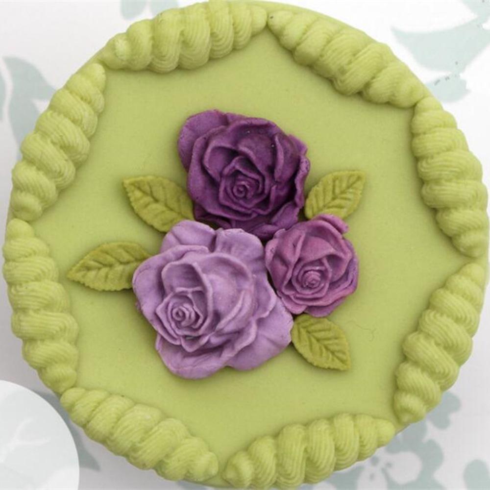 Rose Leaf Butterfly Rose 3d Silicone Cake Mold Flower Fondant Mold Cupcake Jelly Candy Chocolate Decoration Baking Tool Moulds