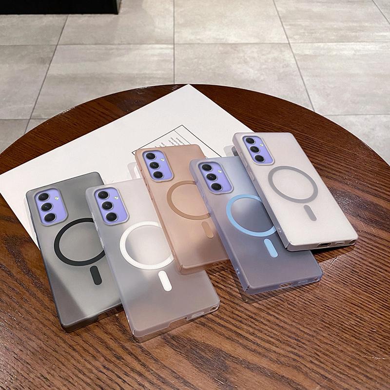 For Samsung Galaxy A55 5G Magnetic Case Frosted PC Phone Cover