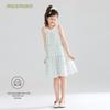 Mucmukn Girls' Plaid Bubble Cotton Sweet Suspender Dress