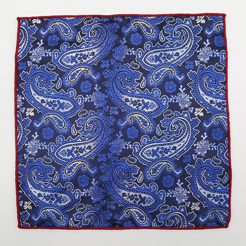 Square Scarf Suit Pocket Towel Wedding Groom Best Man Red Embroidery Business Square Scarf Pocket Towel