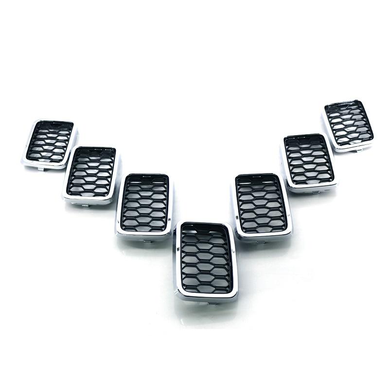 For Jeep Grand Cherokee 2017- Chrome Frame Mesh Front Grille 68317863AA Car Accessories