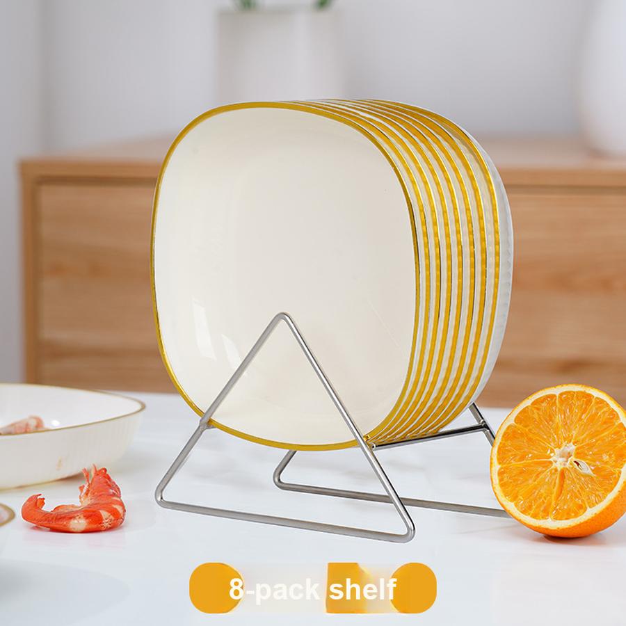 

Tabletop Snack & Food Storage Organizer Dish - Waste Collection Tray, Fruit Separator Plates 16*16*3cm золотой