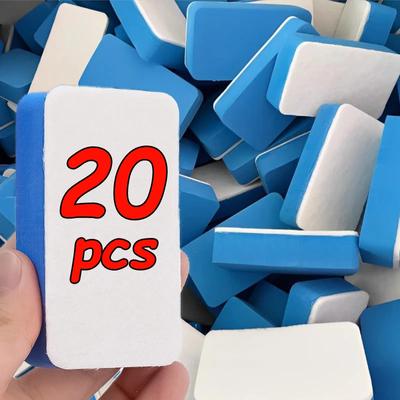 10/20 szt. Samochodowa Gąbka do Czyszczenia Usuwająca Film Olejowy Ściereczka Szyba Wełna Filcowa Szczotka Samochodowa Krystaliczna Powłoka Polerująca Gąbka Blok