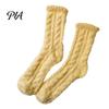 Cute Macaron Color Warm Socks Thickened Plush for Women, Thermal Sleep Socks, Coral Fleece Cozy Pajama Soft House Floor Winter Autumn Cold Weather