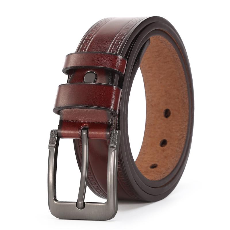 Men's Alloy Pin Buckle PU Leather Casual Jeans Belt