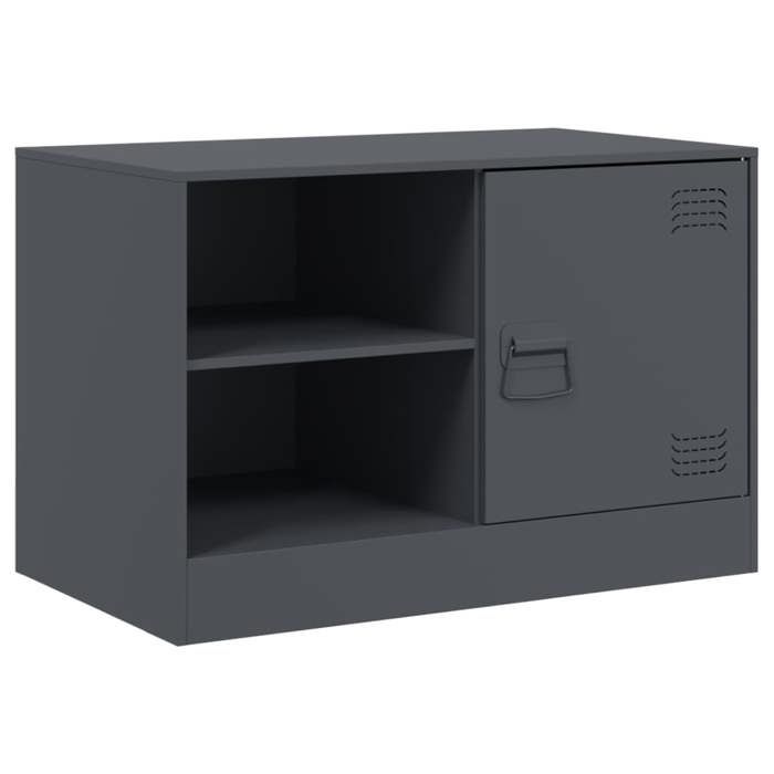 VidaXL TV Stand Anthracite 67x39x44 Cm Steel, TV Bench, TV Unit, Multimedia Unit, TV Sideboard, Hi-fi Unit, Center of 841695