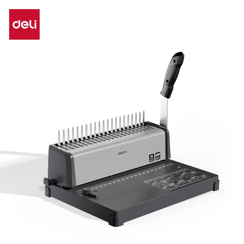 Deli 21-Hole Comb Binding Machine CN plug (adapter included)