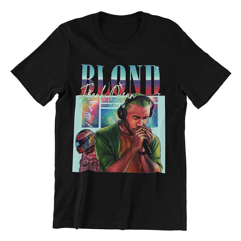Frank Oocean Blonde T Shirts Accessories Unisex Women Pure Cotton Crazy Frank Boys Dont Cry Tee Shirt Clothing Plus Size