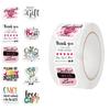 500 Pictures/roll Roll Sticker Tape English Reward Sticker Manual Material Decorative Envelope Seal Sticker