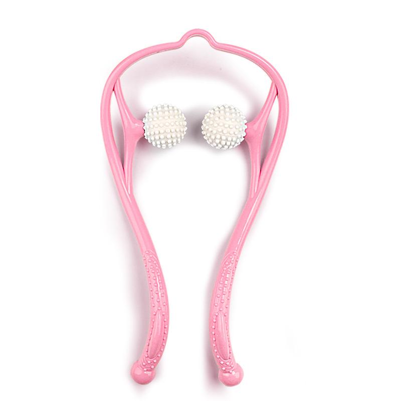 Manual Cervical Massager Household Multifunctional Neck Shoulder and Neck Roller Meridian Clip Neck Handheld Massage Cervical Spine