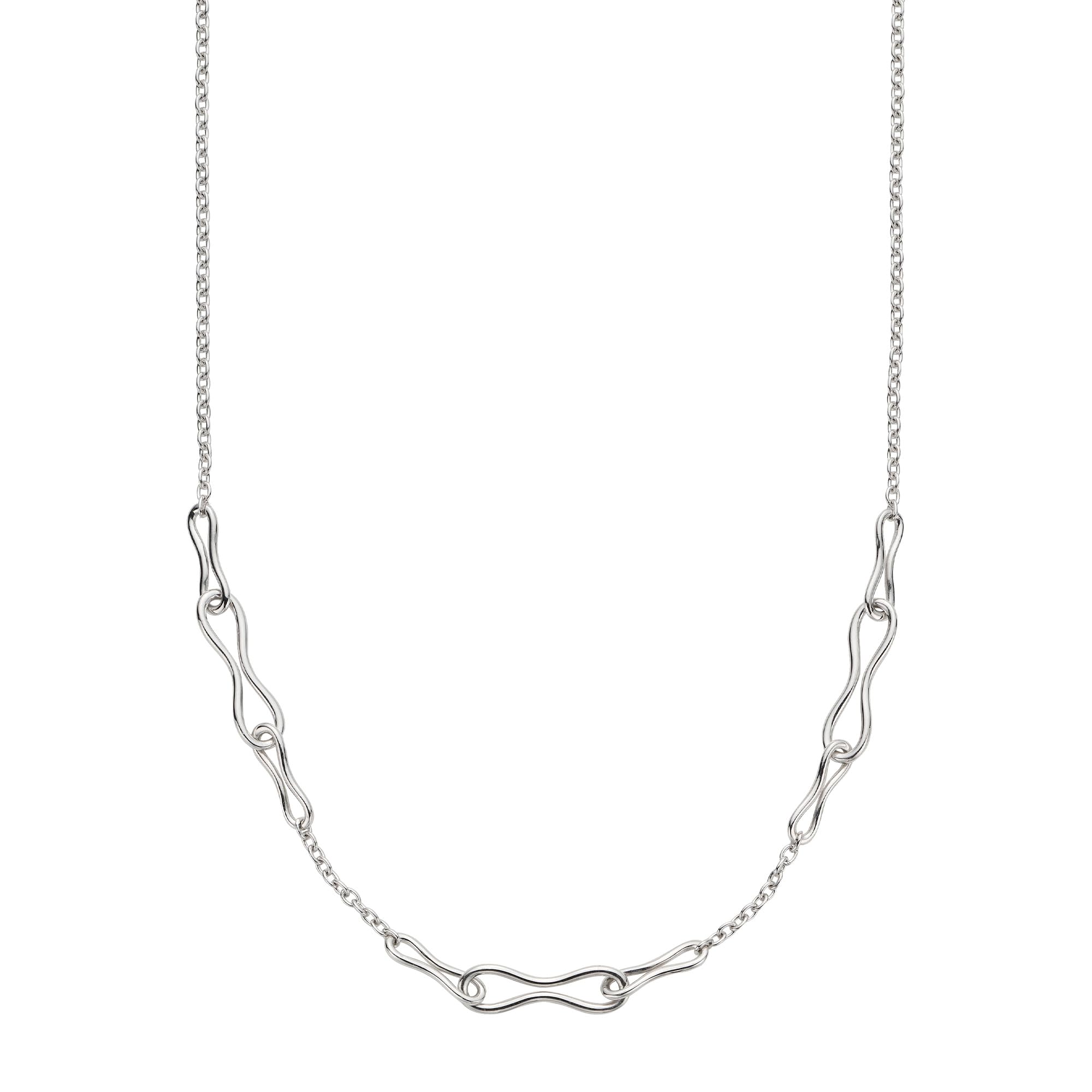 

Kuma SV925 Silver wave necklace KMSN010745SI [Official] [Vendome Aoyama] [Kengo + MA,YU] [Kengo Kuma]