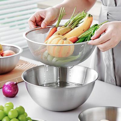 Onlycook 304 Edelstahl Küchenmisch- & Siebset