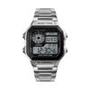   Sport Stainless Steel Men    Water-resistant Digital Backlight Man Wristwatch Male Relogio Musculino Chronograph