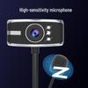 Webcam USB ad Alta Definizione con Microfono per Lezioni Online e Live Streaming, Installazione Senza Driver