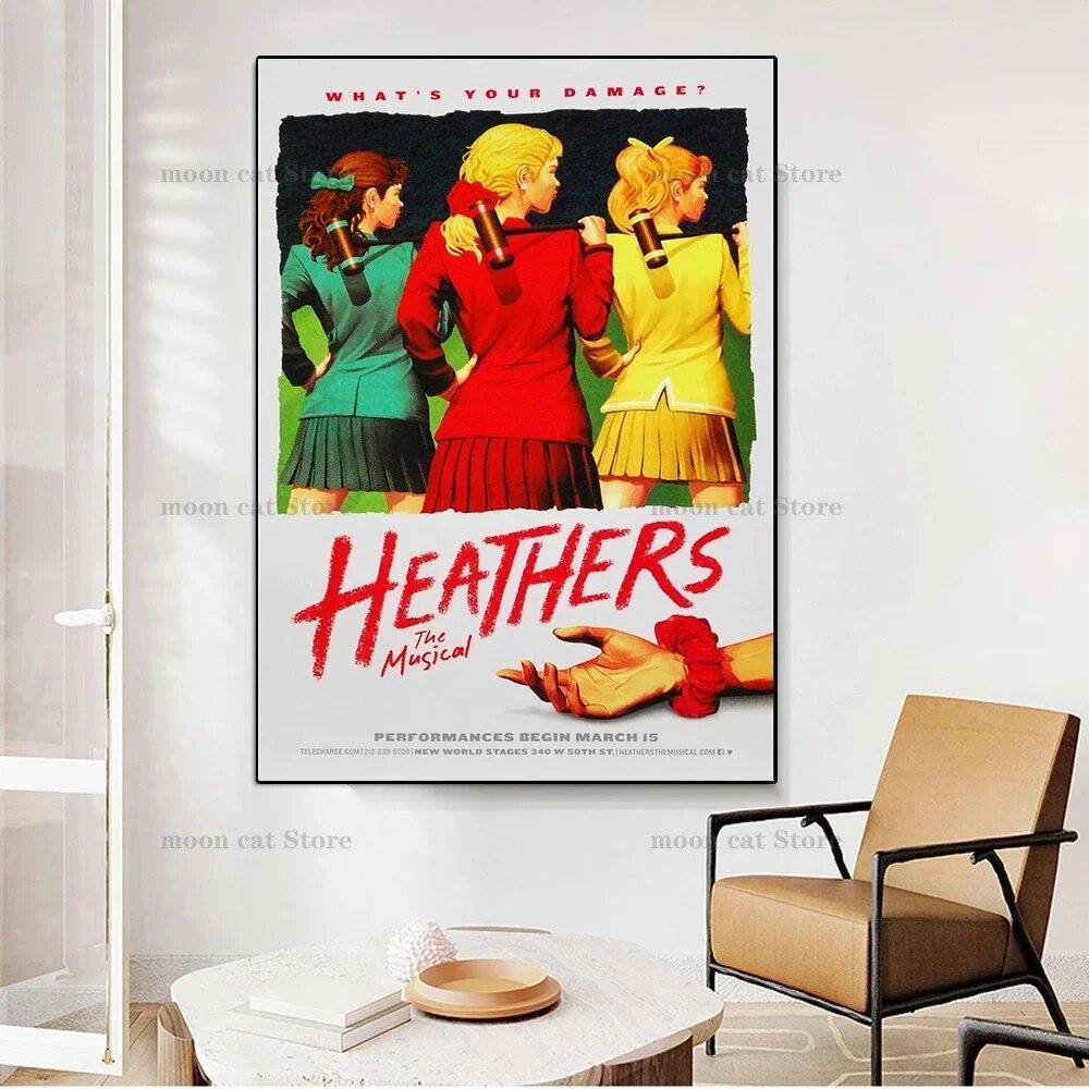 

Классический подростковый музыкальный плакат «Хезерс», музыкальная драма, холст, картина, HD печатная настенная художественная картина, декор для комнаты, домашнего кинотеатра, подарок 21cm×30cm NoFrame