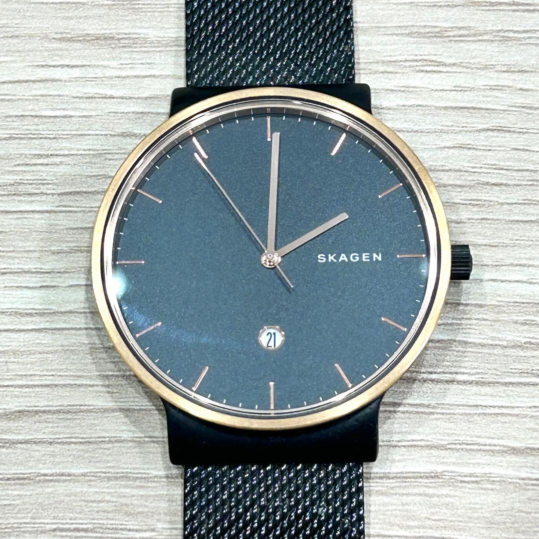 Used SKAGEN Quartz SKW6296 Watch Body Black Good Condition