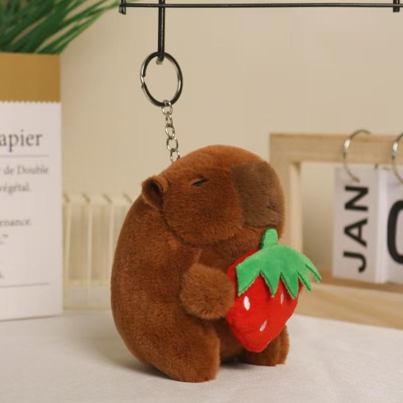 Internet celebrity cute cute cute kapibara pendant plush toy doll capybara bag pendant keychain doll doll