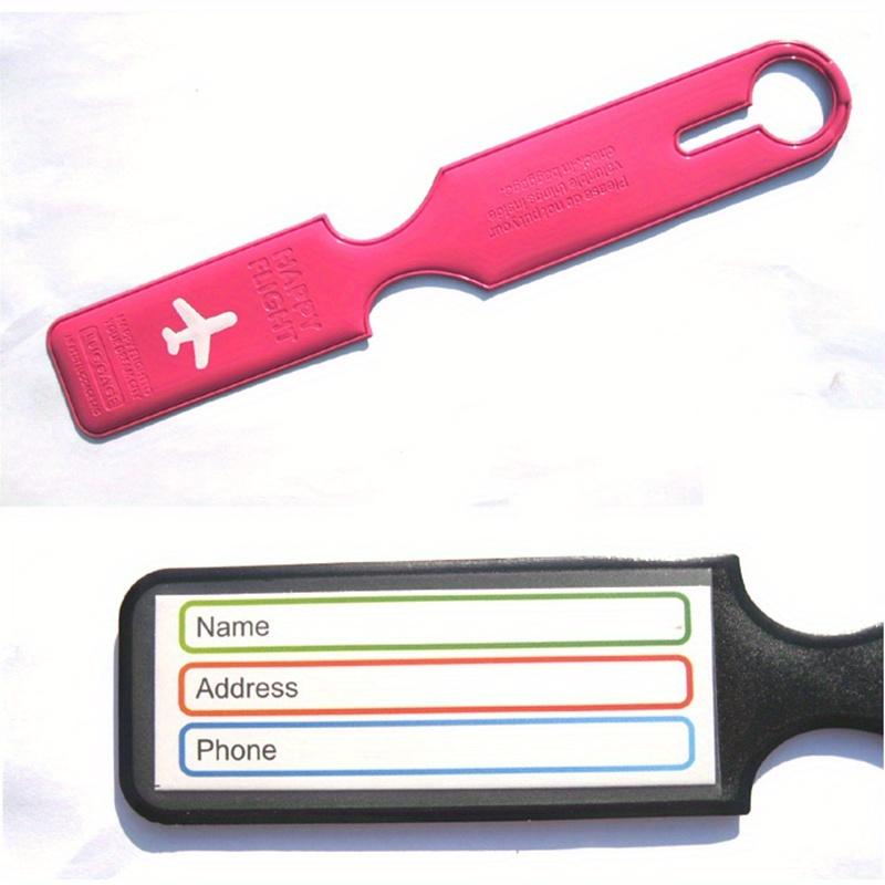 5pcs Waterproof Luggage Tags - Stylish Flat Pattern Travel Accessories for Quick and Secure Luggage Identification