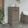 VidaXL Armoire de Rangement de Jardin, Organisateur de Terrasse avec Porte, Meuble d'Extérieur Patio Arrière-cour, Gris 365561