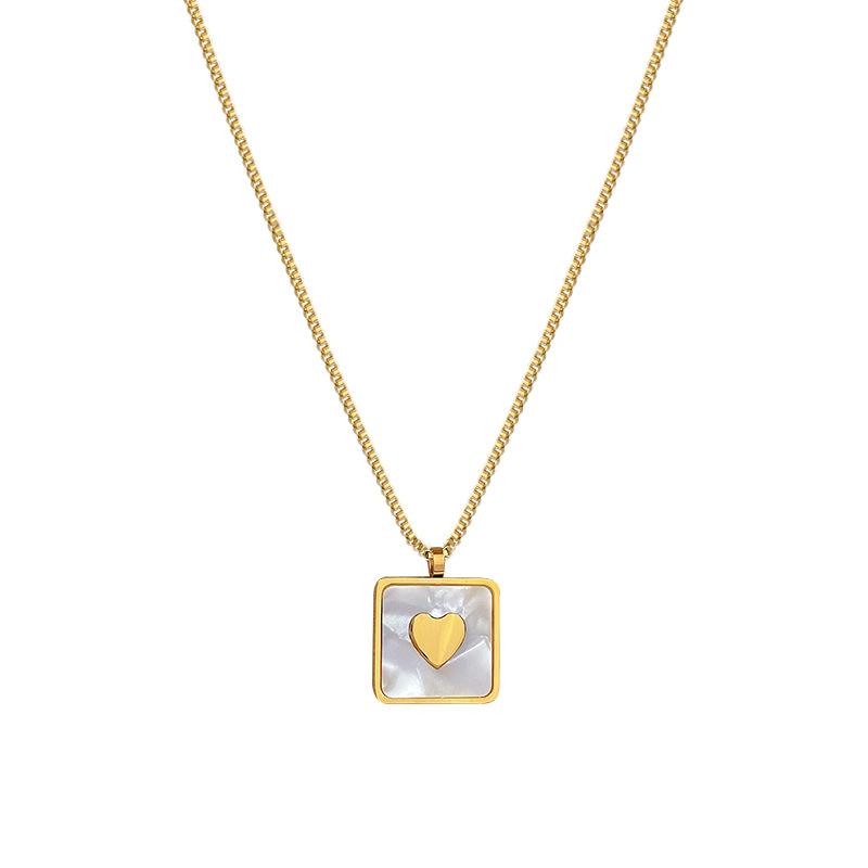 Geometric Animal Temperament Personality Minimalist Wind Furnace Real Gold Necklace Female Collarbone Chain