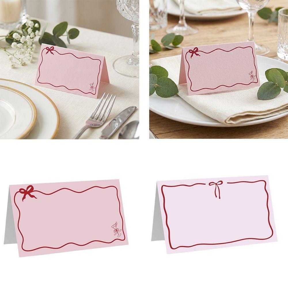 Elegant Wedding Wedding Place Cards Pink Butterfly Design Guest Name Cards Wedding Reception