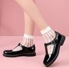 New Girls' Princess Shoes Platform-soled Student Shoes Non-slip Rubber Sole Leather Shoes Buckle Patent Leather Four-season Wear Children's Single Sh