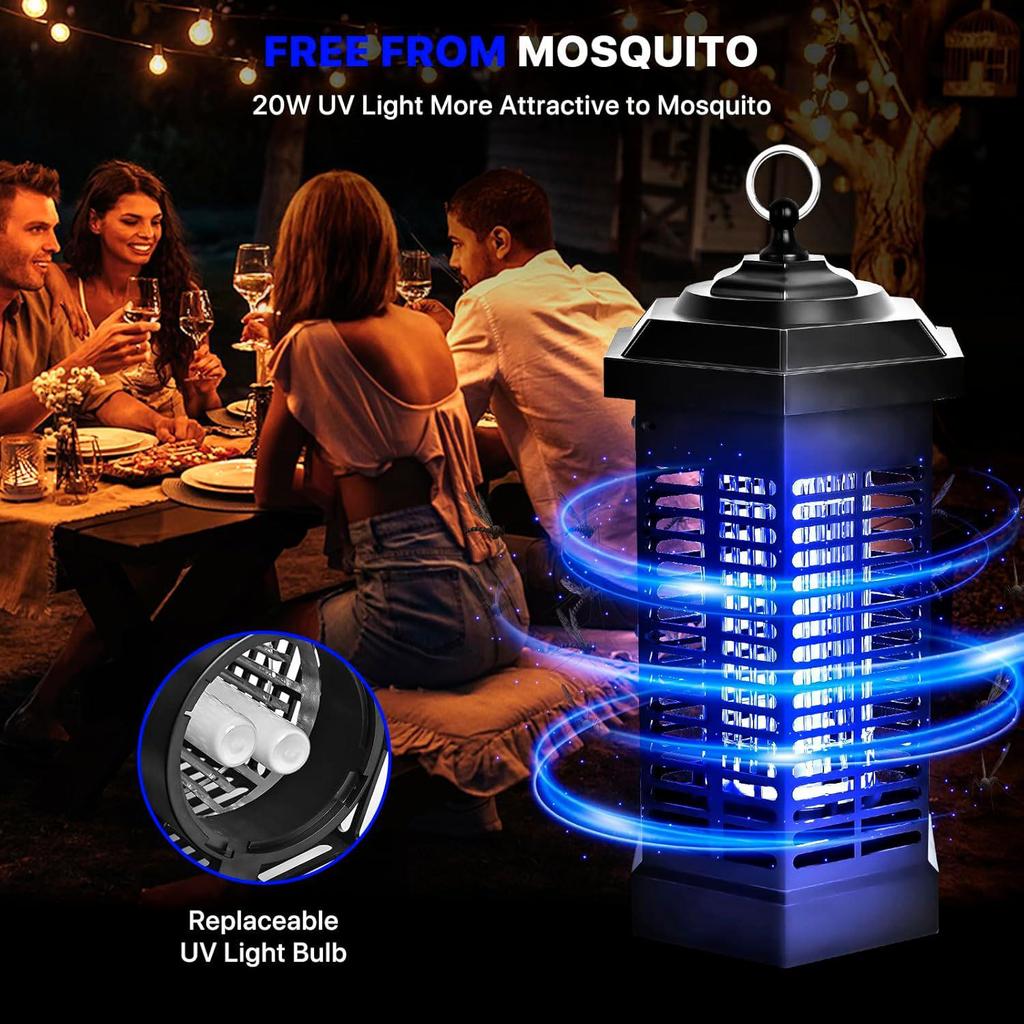 2026 GOOTOP 20W Mosquito & Bug Zapper Lamp - EPA Certified Insect Trap