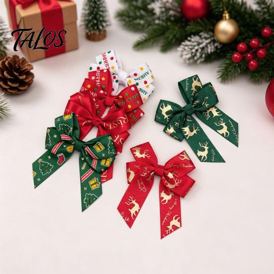 Decorative Bows for Gift Boxes Christmas Bow Hair Clips Women and Girls, Festive Accessories, Cute Accessories Holiday Photos Non Slip Barrettes