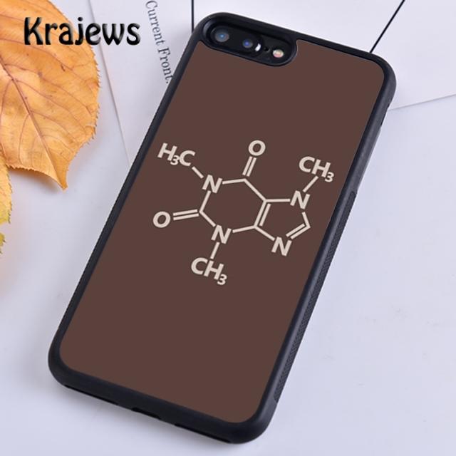 Krajews Wissenschaft Chemie Koffein Handyhülle Cover Für iPhone 14 5s 6s 7 8 plus X XR XS 11 12 13 pro max Samsung S21 S22 ultra