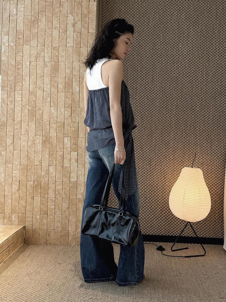 Xu Man Spring/Summer Retro Distressed Flare Jeans - Slimming Sweet Spicy Girl Style Long Pants for Women