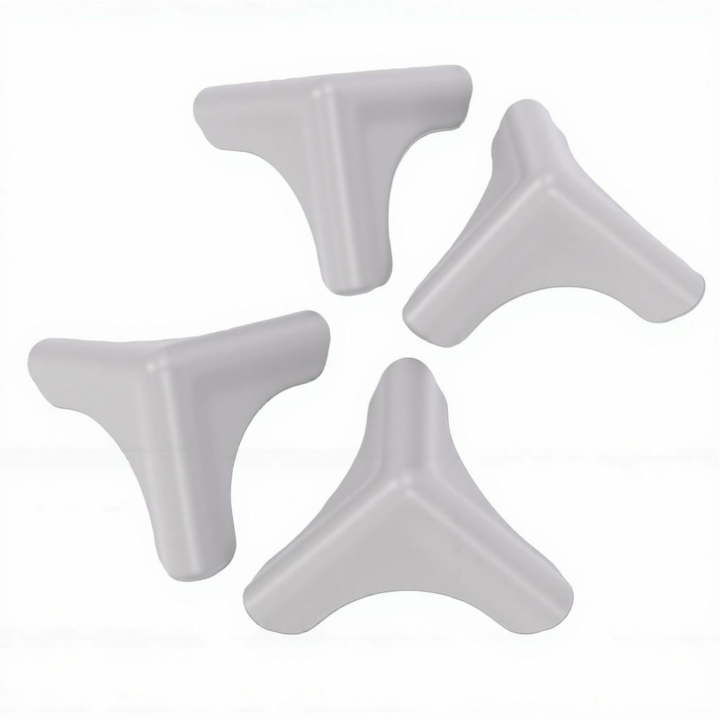4pcs Silicone Corner Guards Corner Protectors Soft Rugged Self Adhesive   Covers for Table Desk Kitchen Cabinet