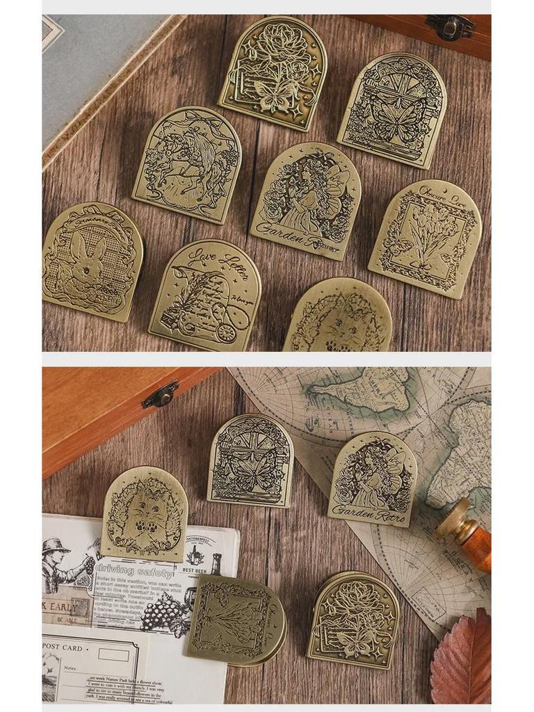 Yuezhen Star & Forest Night Retro Metallclips für Schreibwaren und Handbücher