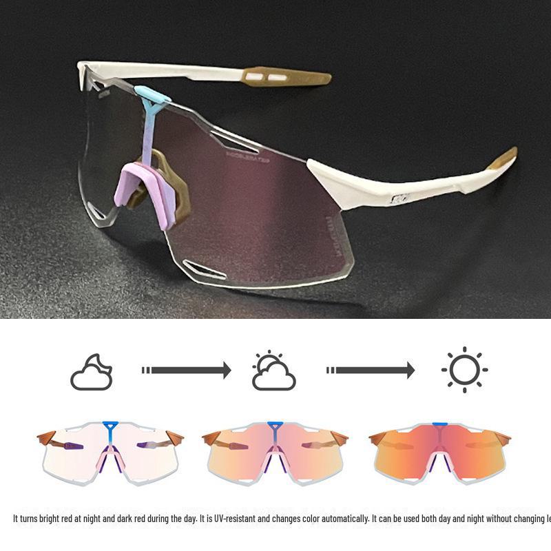 "S5 Lightweight Cycling Sunglasses with UV Protection for Day and Night"