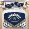 Pumas UNAM Pattern Bedding Quilt Set Quilt Cover Pillowcase Home Decoration Birthday Gift (1 * duvet cover + 2 * pillowcase, without core)