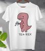 Tea Rex T.Rex Dinosaur  T  Shirt Funny Novelty Unisex Men's Ladies Top