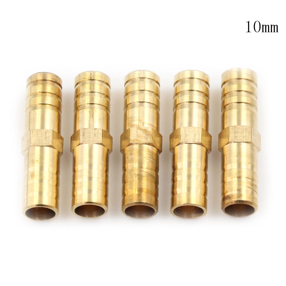 5 stk. rett slangeskjøter med piggkobling Luftdrivstoff Vannrør Gassrør