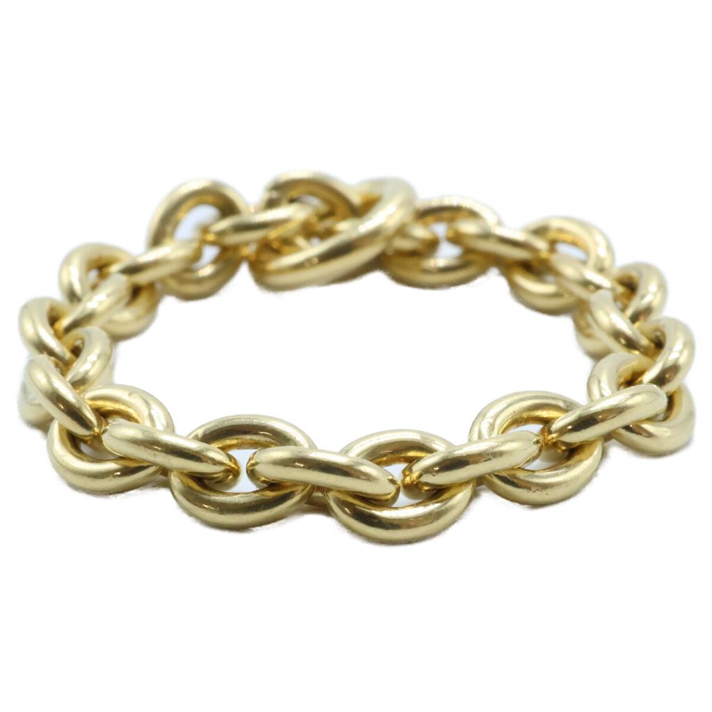 HIROTAKA K18 AB127GMR ALL ABOUT BASICS L Chain Ring Ring Yellow GoldUsed