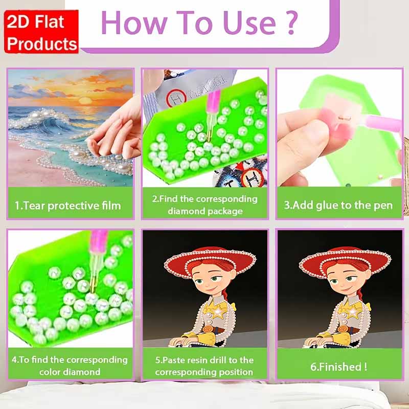 Disney Pearl Painting Toy Story Trish Art Kit Adult Beginner Home Wall Decor Special Shape