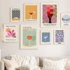 Abstract Flower Market Poster Matisse Wall Art Canvas Painting Nordic Posters and Prints Wall Pictures for Living Room Decor