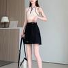 Drawstring Wide Half Leg Skirts Lace Up Causal Skirts Women Fashion Cargo Skirts  Summer