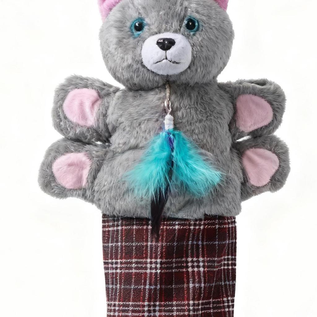 Cat Wrestling Puppet Cute Interactive Stimulation Cat Boxing Gloves Play Puppet Doll For Entertainment Relieve Boring Mental