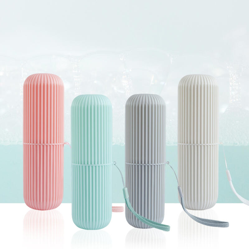 Portable Toothpaste Container Toothbrush Case Toothbrush Storage Holder white