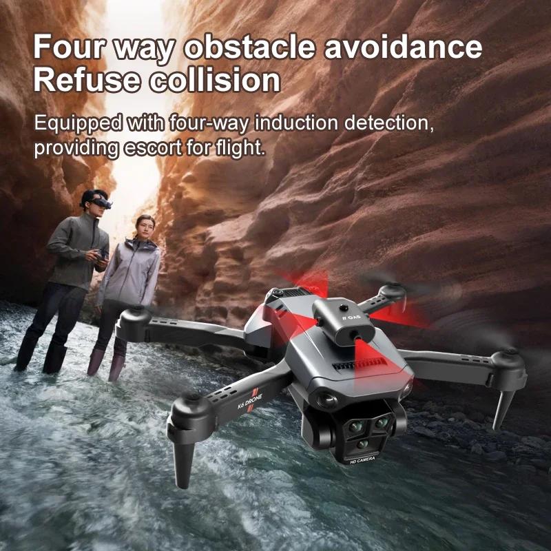 K6 Max Drone 8K WIFI GPS Professinal Three Cameras Wide Angle Optical Flow Four-way Obstacle Avoidance Quadcopter