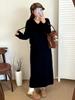 Plus Size V-neck Hooded Sweatshirt & Skirt Two-Piece Set - 2025 Winter Casual Knitwear for Women