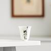 Shangqi White Porcelain Cat Master Teacup Pair