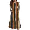 Girls' Tiered Ruffle Dress - Long Sleeve Printed Maxi With Pockets