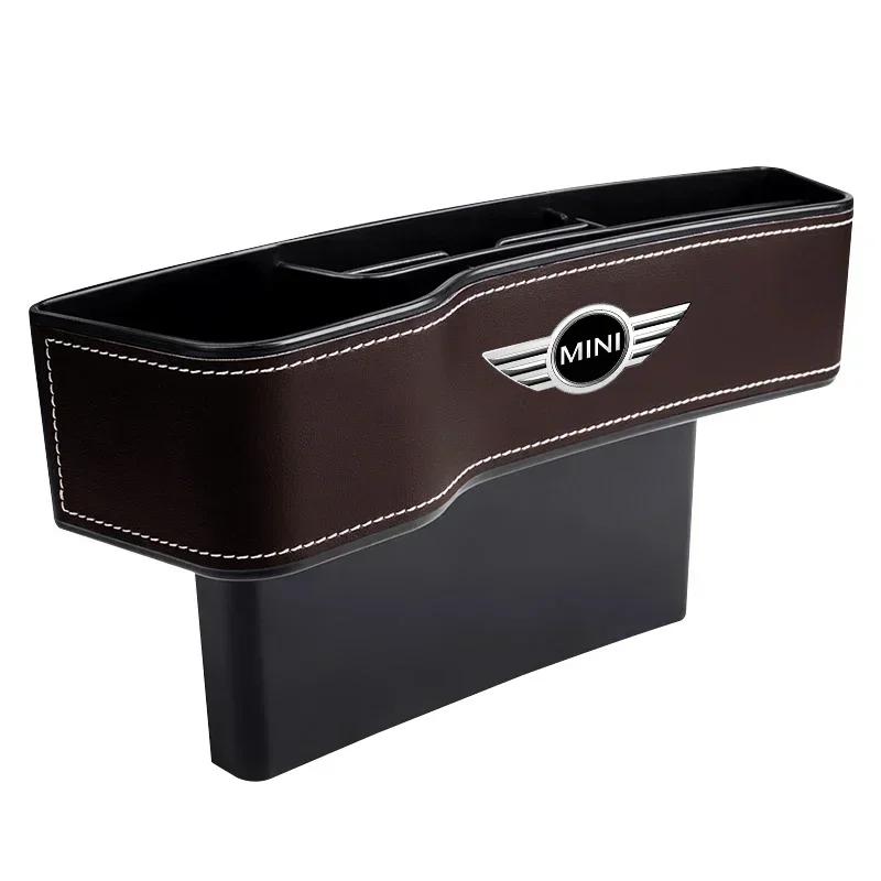 BYY1 2025 Hot 2025 For BMW MINI Car Seat Gap Storage Box Water Cup Holder Car Accessories For MINI Cooper One JCW Clubman Countryman