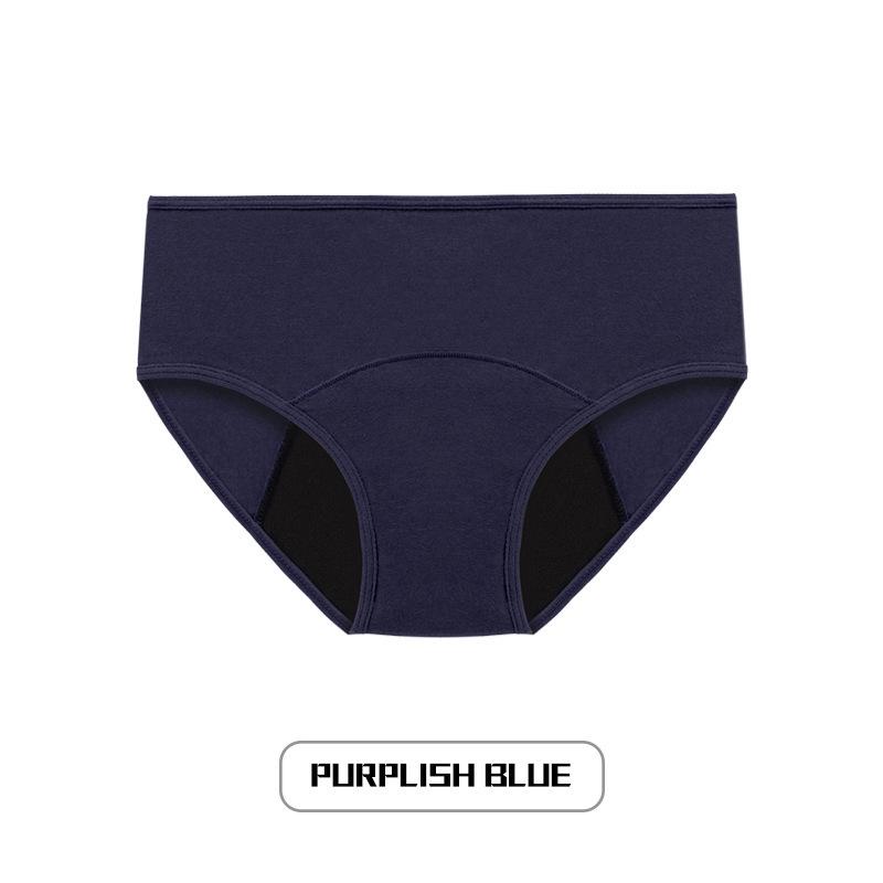 Low-Waist, High-Absorbency Colored Edge Menstrual Underwear for Women