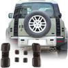 ABS Black Rear Tail Light Lens Taillight Kit Fit for Land Rover Defender 90 110 130 2020-2024 Car Exterior Taillight Protection Cover Accessories